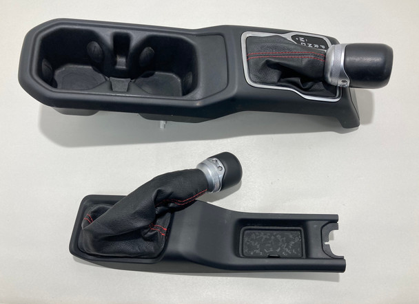2020-2023 Jeep Gladiator Rubicon Automatic Shift Knob w/ Boot / Transfer Case Knob / Red Stitching / JT002
