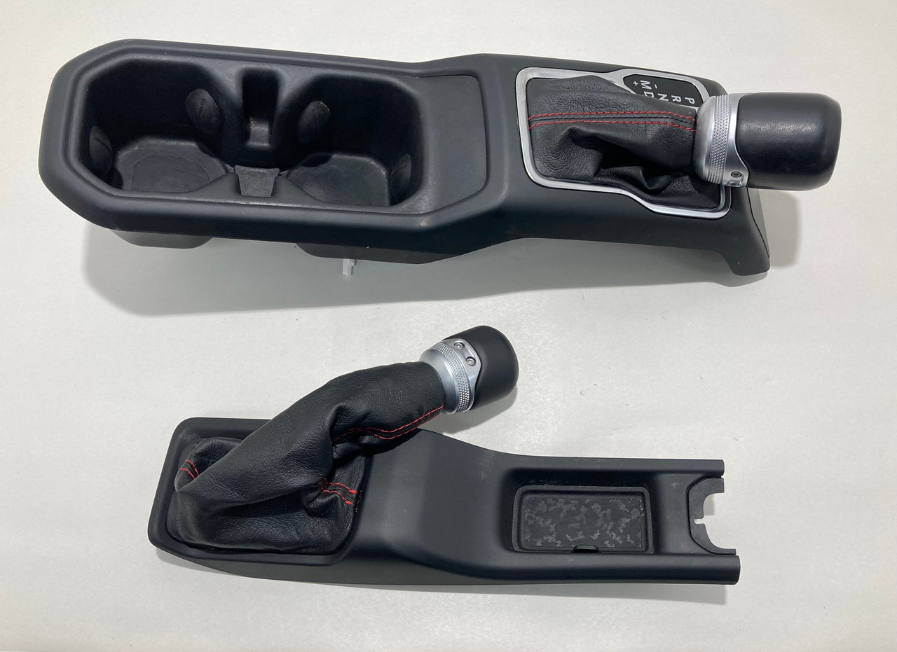 2020-2023 Jeep Gladiator Rubicon Automatic Shift Knob w/ Boot / Transfer Case Knob / Red Stitching / JT002