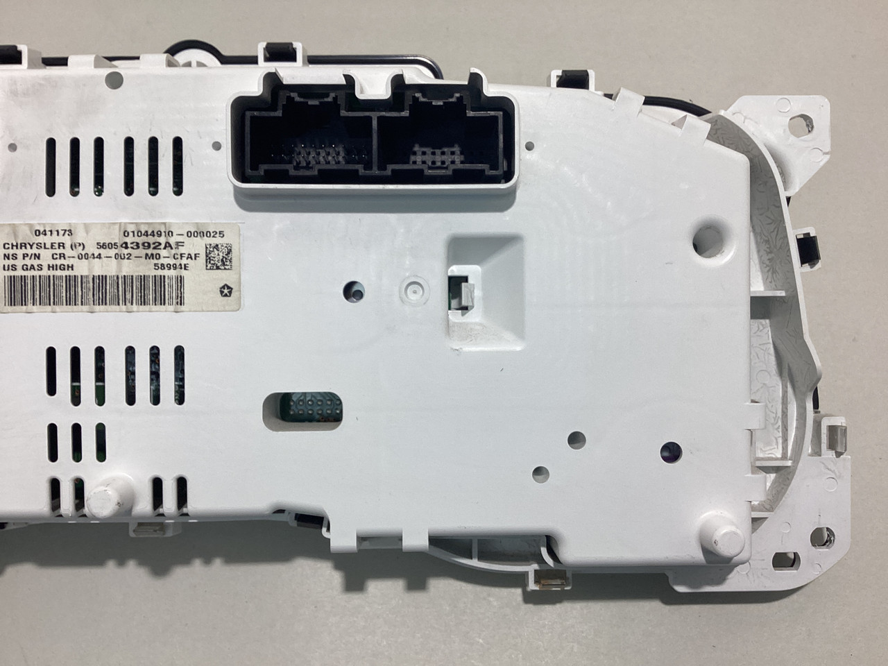 2016-2017 Jeep Wrangler JK Instrument Gauge Cluster / 56054392AF / JK012