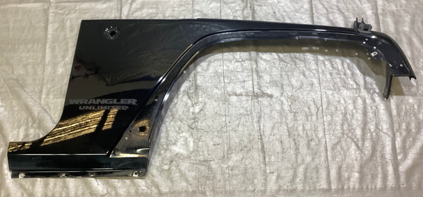 2007-2018 Jeep Wrangler JK Passenger Side Fender Apron Panel / Black JK012
