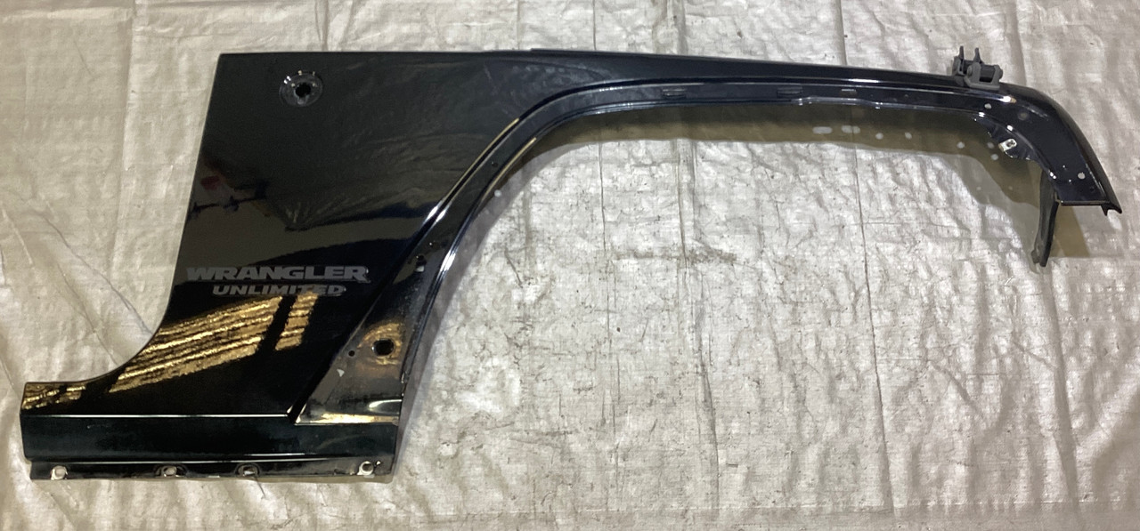 2007-2018 Jeep Wrangler JK Passenger Side Fender Apron Panel / Black JK012
