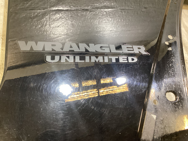 2007-2018 Jeep Wrangler JK Passenger Side Fender Apron Panel / Black JK012