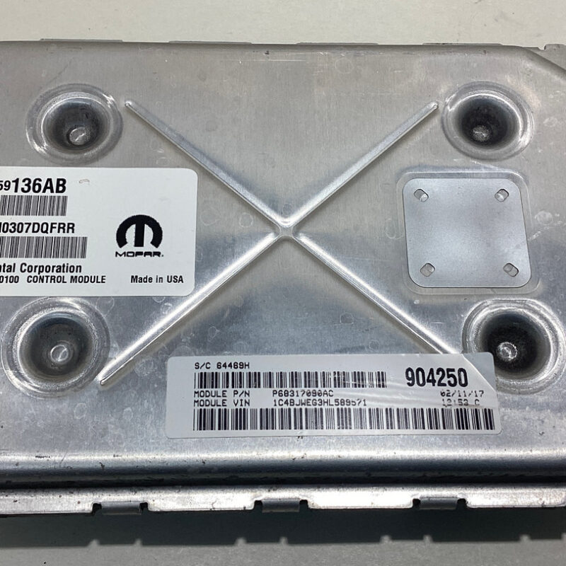 2016-2018 Jeep Wrangler JK Engine Control Module ECU / P68259136AB / JK013