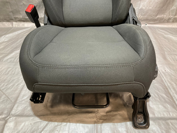 2018-2021 Jeep Wrangler JL Unlimited 4DR Sahara Driver Side Front Black Cloth Seat / JL007