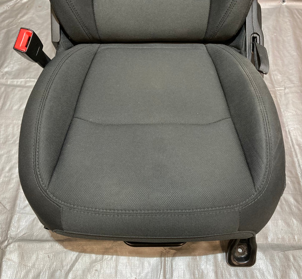 2018-2021 Jeep Wrangler JL Unlimited 4DR Sahara Driver Side Front Black Cloth Seat / JL007