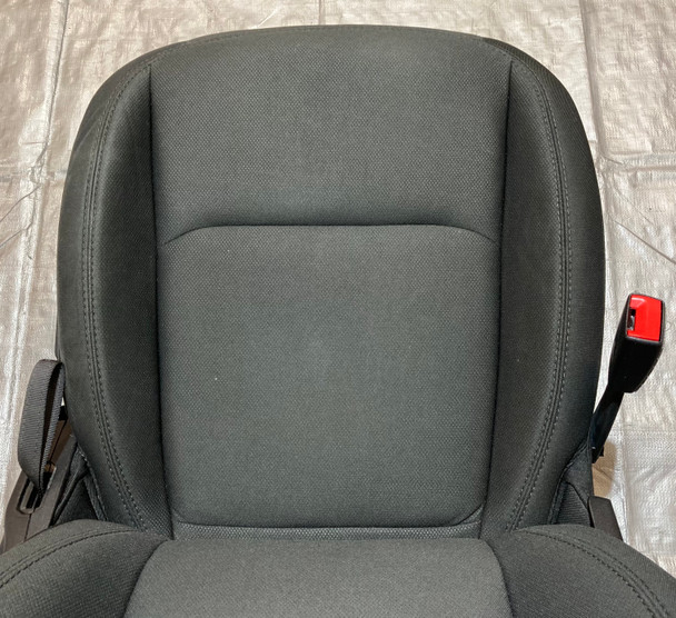 2018-2021 Jeep Wrangler JL Unlimited 4DR Sahara Driver Side Front Black Cloth Seat / JL007