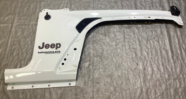 2018-2023 Jeep Wrangler JL Passenger Front Fender Apron Panel / Bright White JL009