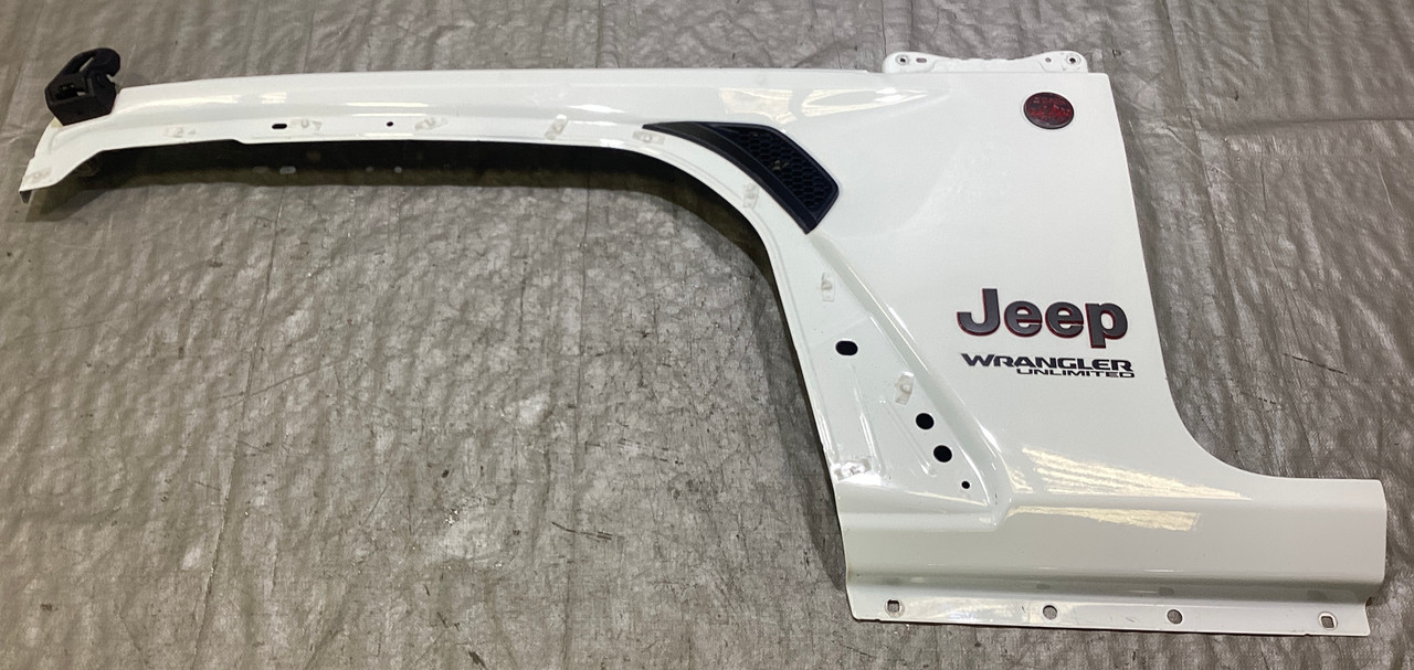 2018-2023 Jeep Wrangler JL Driver Front Fender Apron Panel / Bright White JL009
