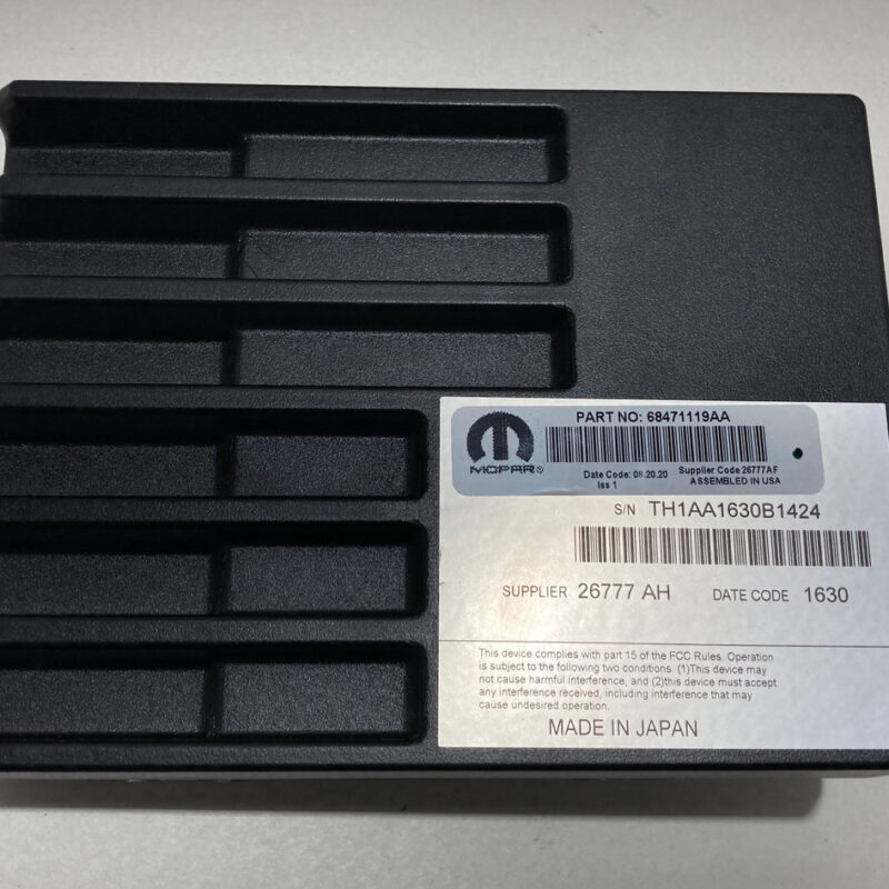 2018-2021 Jeep Wrangler JL Audio Amplifier Module / 68471119AA / JL009