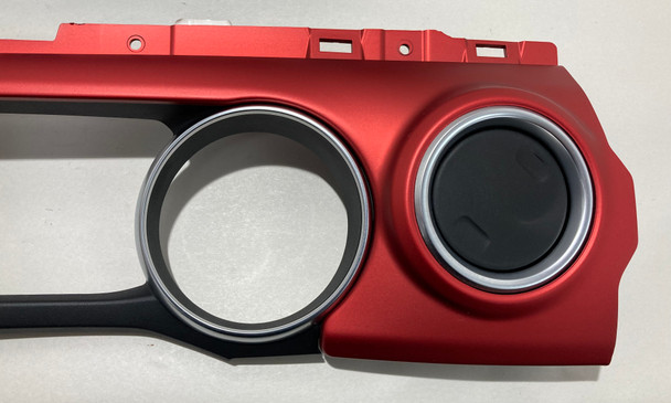 2018-2023 Jeep Wrangler JL Rubicon Cluster Surround / Passenger Dashboard Trim Panels / Red / JL009
