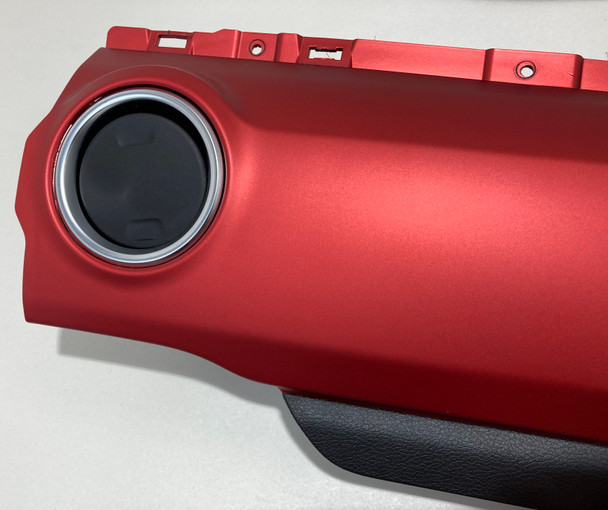 2018-2023 Jeep Wrangler JL Rubicon Cluster Surround / Passenger Dashboard Trim Panels / Red / JL009