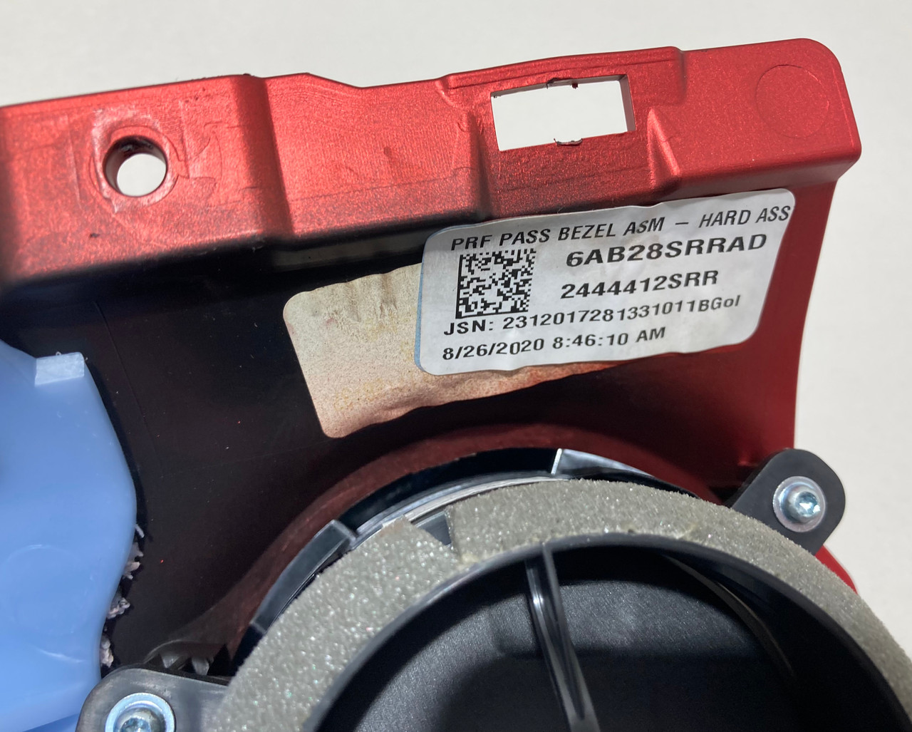 2018-2023 Jeep Wrangler JL Rubicon Cluster Surround / Passenger Dashboard Trim Panels / Red / JL009