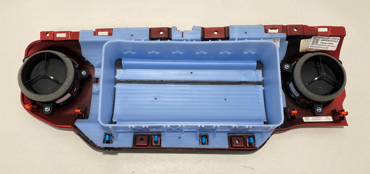 2018-2023 Jeep Wrangler JL Rubicon Cluster Surround / Passenger Dashboard Trim Panels / Red / JL009