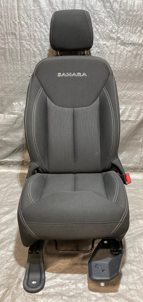 2013-2018 Jeep Wrangler JK Unlimited 4DR Sahara Passenger Front Seat / Black Cloth / JK011