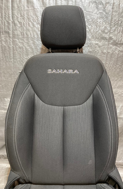 2013-2018 Jeep Wrangler JK Unlimited 4DR Sahara Passenger Front Seat / Black Cloth / JK011