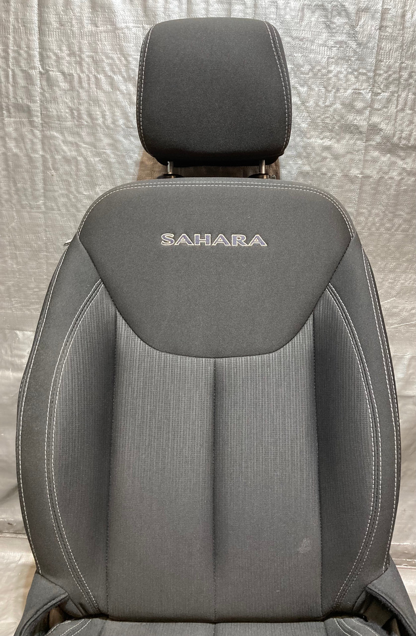 2013-2018 Jeep Wrangler JK Unlimited 4DR Sahara Passenger Front Seat / Black Cloth / JK011