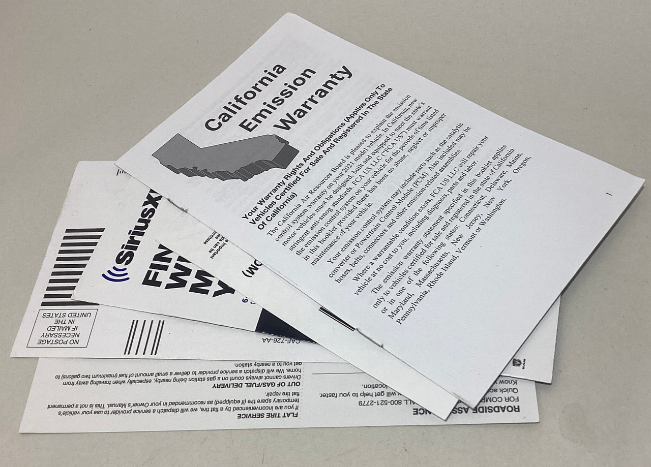 2021 Jeep Gladiator JT Factory Owner's Manual w/ Case / JT002