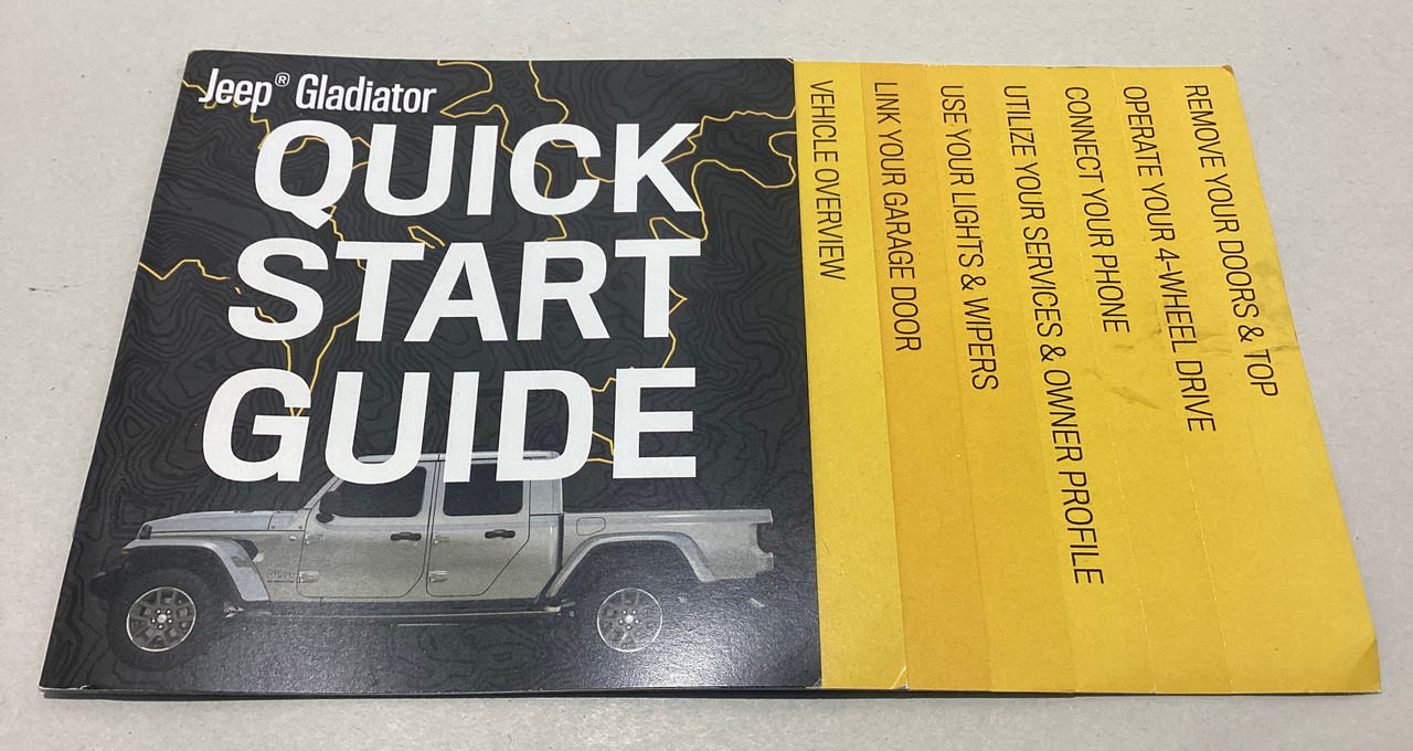 2021 Jeep Gladiator JT Factory Owner's Manual w/ Case / JT002
