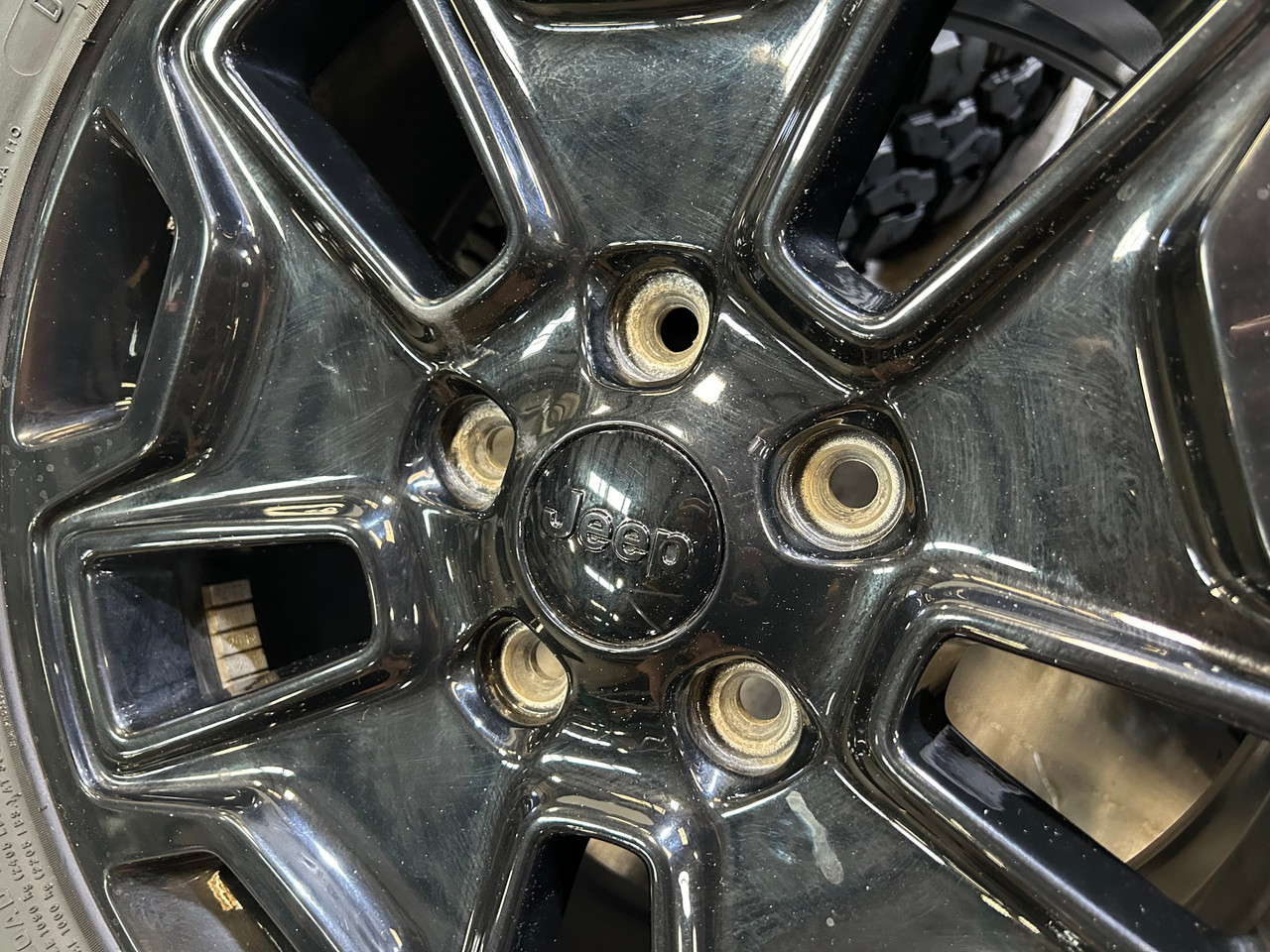 2007-2024 Jeep Wrangler Willy's 17" Gloss Black Wheels Rims w/ Tires / Set of 5 / JK012