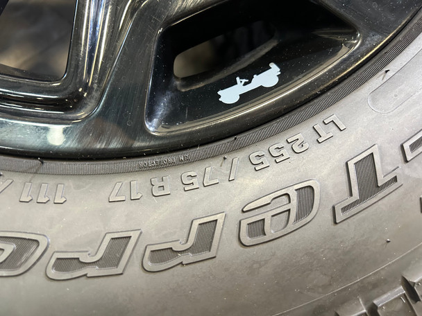 2007-2024 Jeep Wrangler Willy's 17" Gloss Black Wheels Rims w/ Tires / Set of 5 / JK012