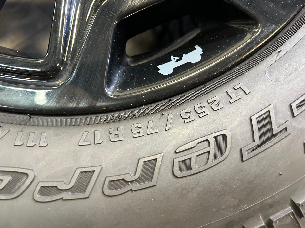 2007-2024 Jeep Wrangler Willy's 17" Gloss Black Wheels Rims w/ Tires / Set of 5 / JK012