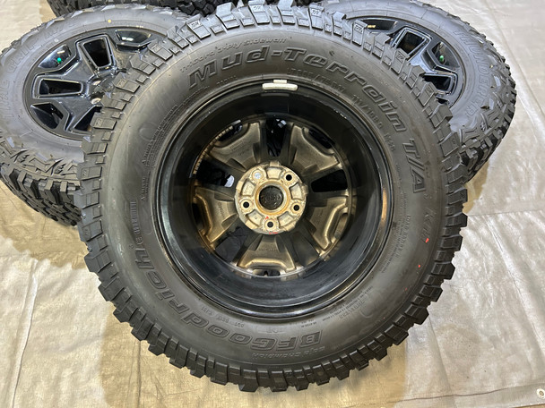 2007-2024 Jeep Wrangler Willy's 17" Gloss Black Wheels Rims w/ Tires / Set of 5 / JK012