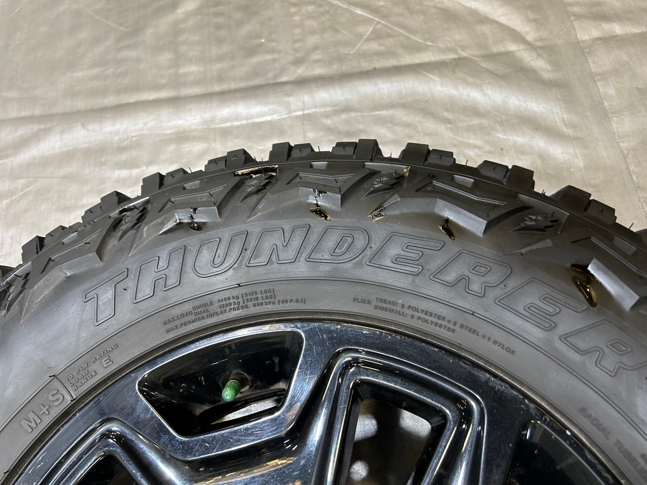 2007-2024 Jeep Wrangler Willy's 17" Gloss Black Wheels Rims w/ Tires / Set of 5 / JK012