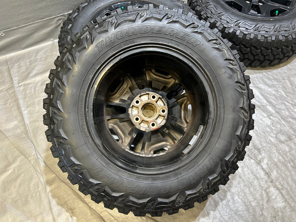 2007-2024 Jeep Wrangler Willy's 17" Gloss Black Wheels Rims w/ Tires / Set of 5 / JK012