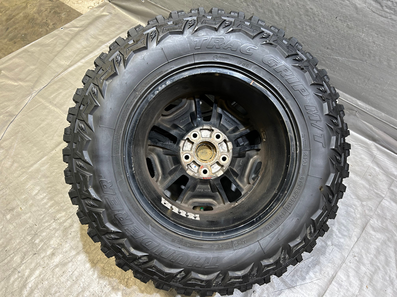 2007-2024 Jeep Wrangler Willy's 17" Gloss Black Wheels Rims w/ Tires / Set of 5 / JK012