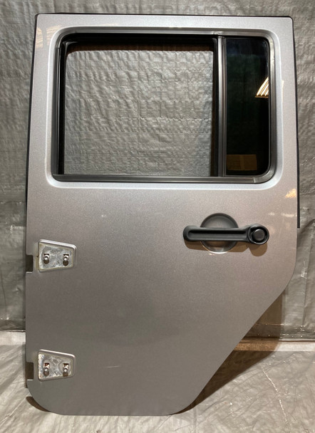 2011-2018 Jeep Wrangler JK Unlimited 4DR Driver Rear Door / Billet Silver Metallic JK010