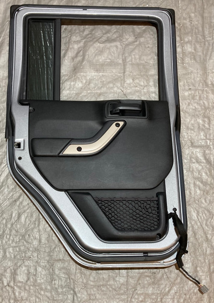 2011-2018 Jeep Wrangler JK Unlimited 4DR Driver Rear Door / Billet Silver Metallic JK010